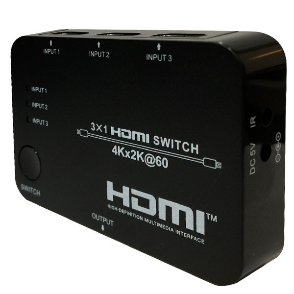 سوئیچ 3 پورت 2.0 HDMI با ریموت کنترل مدل FN-S231