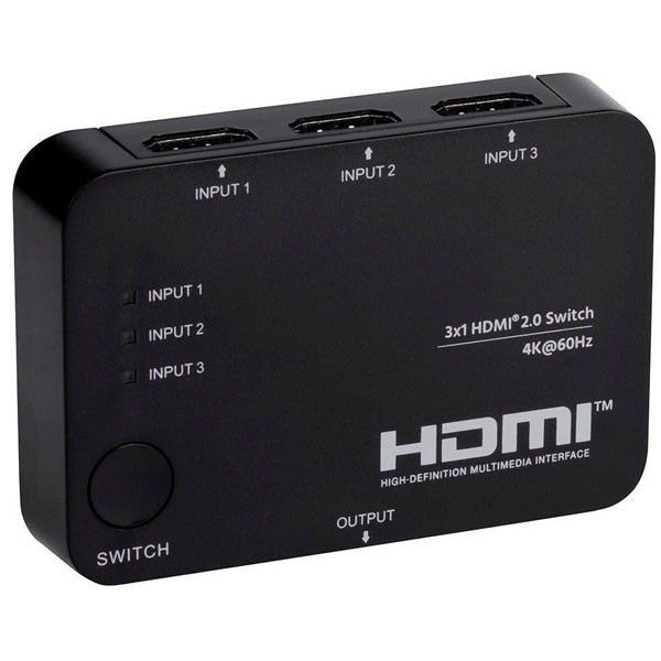 سوئیچ 3 پورت 2.0 HDMI با ریموت کنترل مدل FN-S231