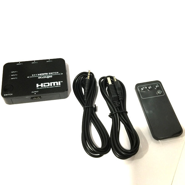 سوئیچ 3 پورت 2.0 HDMI با ریموت کنترل مدل FN-S231