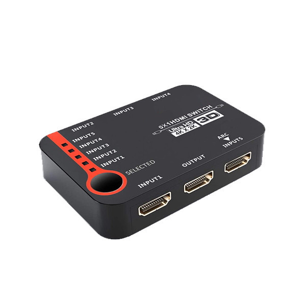 سوئیچ 5 پورت HDMI لایمستون مدل LS-HS0501