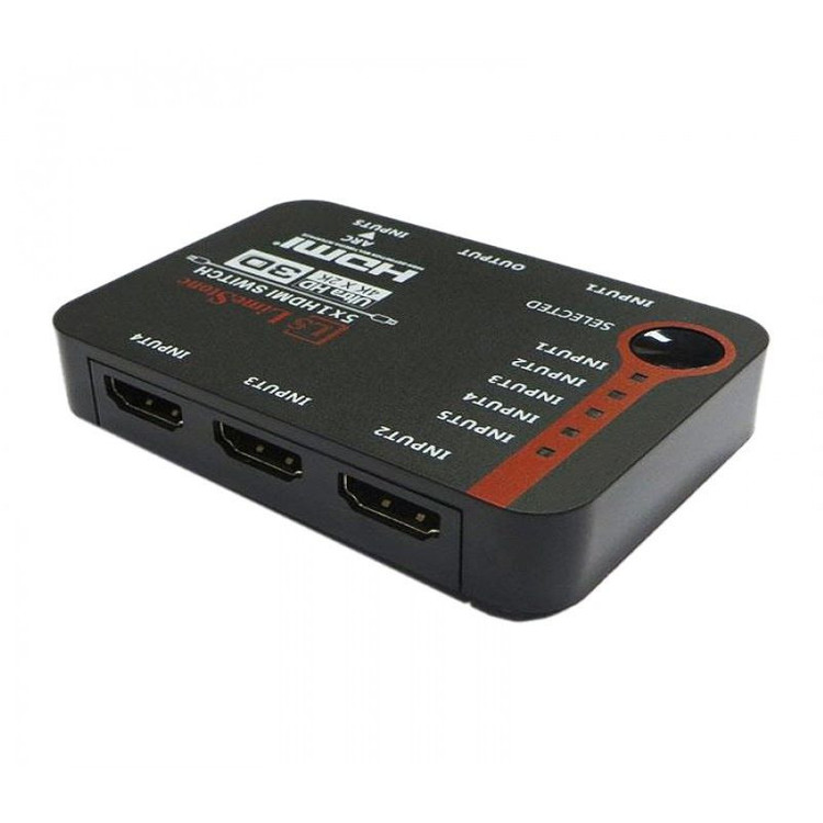 سوئیچ 5 پورت HDMI لایمستون مدل LS-HS0501
