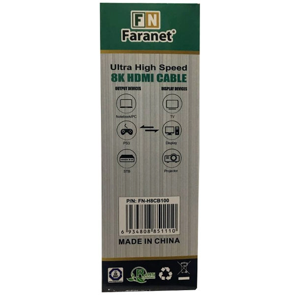 کابل HDMI فرانت مدل FN-H8CB100 طول 10 متر