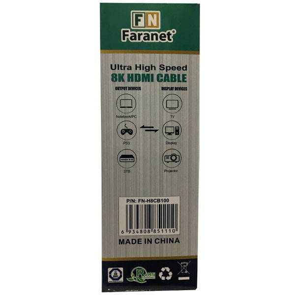 کابل HDMI فرانت مدل FN-H8CB100 طول 10 متر