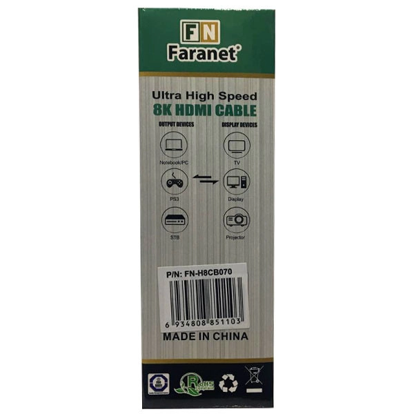 کابل HDMI فرانت مدل FN-H8CB070 طول 7 متر