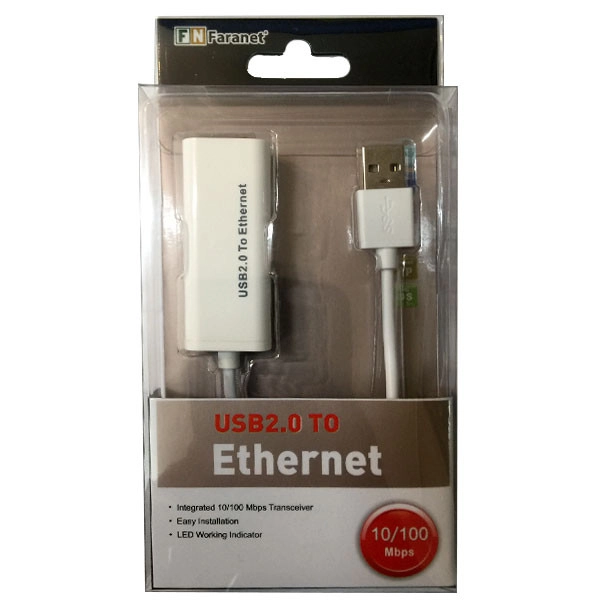مبدل USB به RJ45 فرانت مدل FN-U2E100