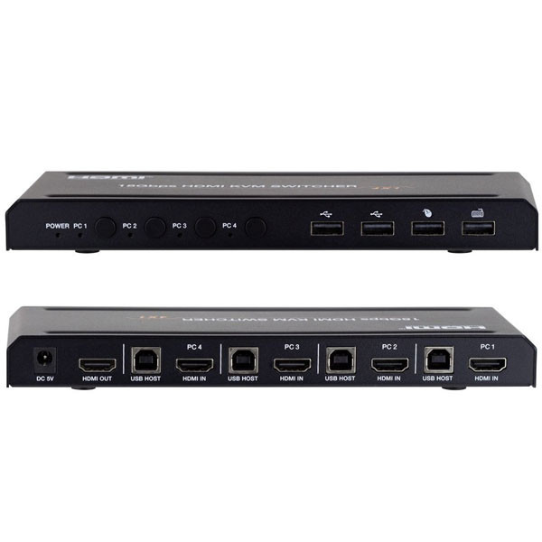 سوییچ 4 پورت HDMI KVM مدل FN-K241