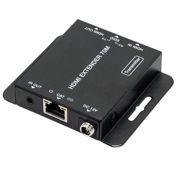 نمای پورت های ورودی HDMI، خروجی محلی HDMI و پورت RJ45 روی فرستنده اکسترندر HDMI مدل FN-E270