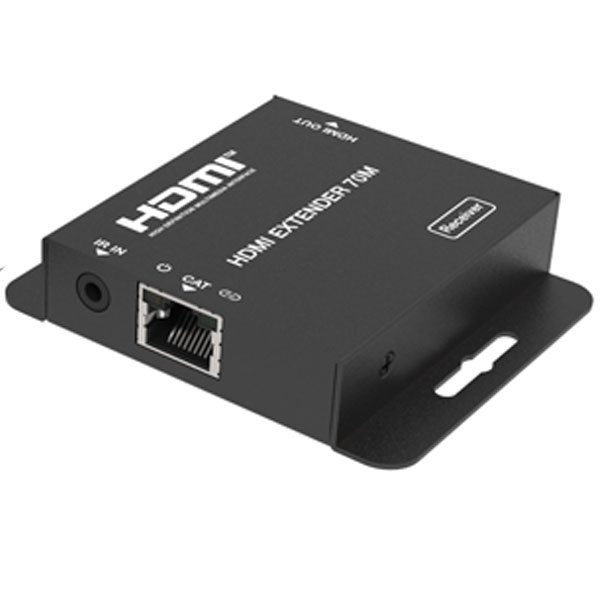 نمای پورت RJ45 و خروجی HDMI روی گیرنده توسعه دهنده تصویر فرانت مدل FN-E270