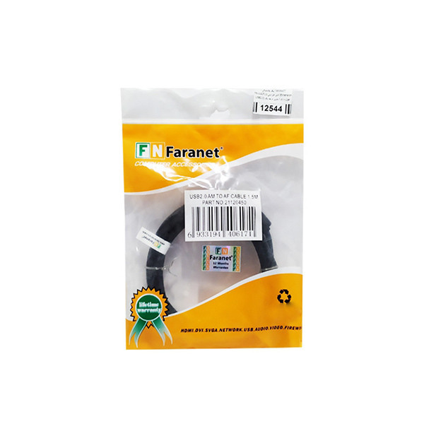 کابل افزایش طول USB2.0 فرانت مدل FN-U2CF30 طول 3 متر