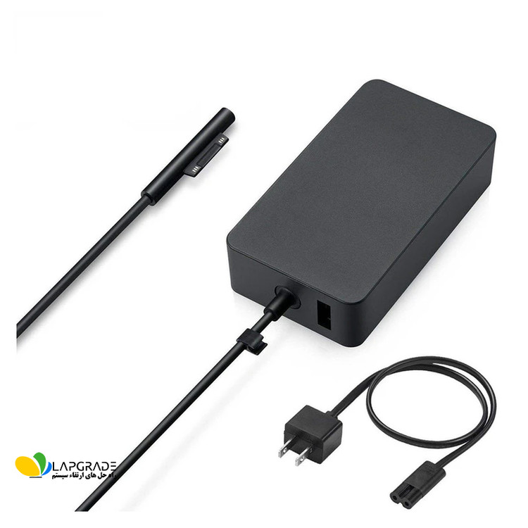 شارژر مایکروسافت سرفیس 15 ولت 4 آمپر 65 وات کد 2265