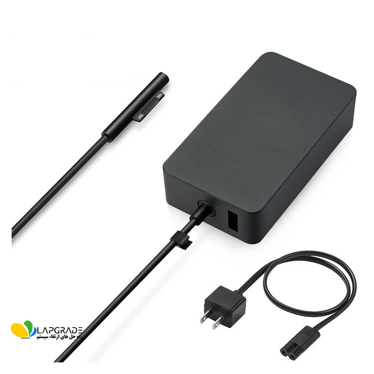 شارژر مایکروسافت سرفیس 15 ولت 2.58 آمپر 44 وات کد 2536