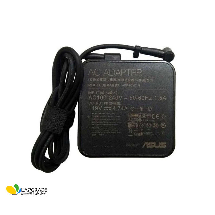 شارژر لپ تاپ ایسوس 19ولت 4.74 آمپر 90 وات مدل ADP-90YD B