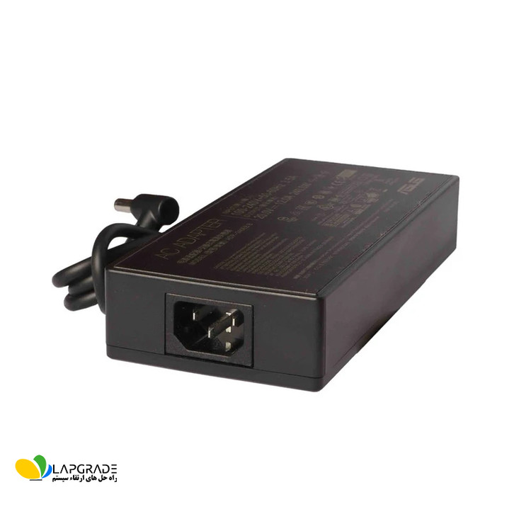 نمای ورودی برق دو شاخه استاندارد شارژر لپ تاپ ایسوس مدل ADP-240EB B – کابل برق ورودی آداپتور قابل جدا شدن