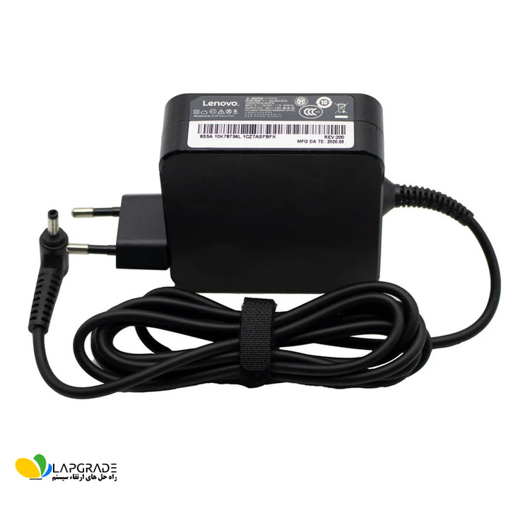نحوه اتصال شارژر لپ تاپ لنوو مدل ADLX65CDGC2A با کانکتور سوزنی 4x1.7 میلیمتر به لپ تاپ لنوو