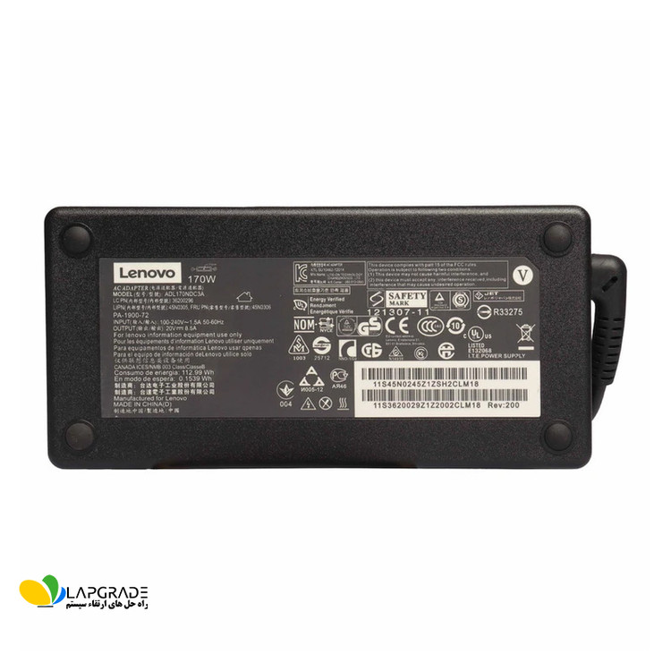شارژر لپ تاپ لنوو 20 ولت 8.5 آمپر مدل ADL170NDC3A