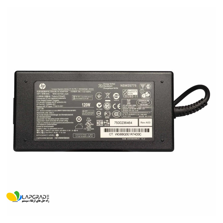 شارژر لپ تاپ اچ پی 19.5 ولت 6.15 آمپر مدل PA-1121-62HJ
