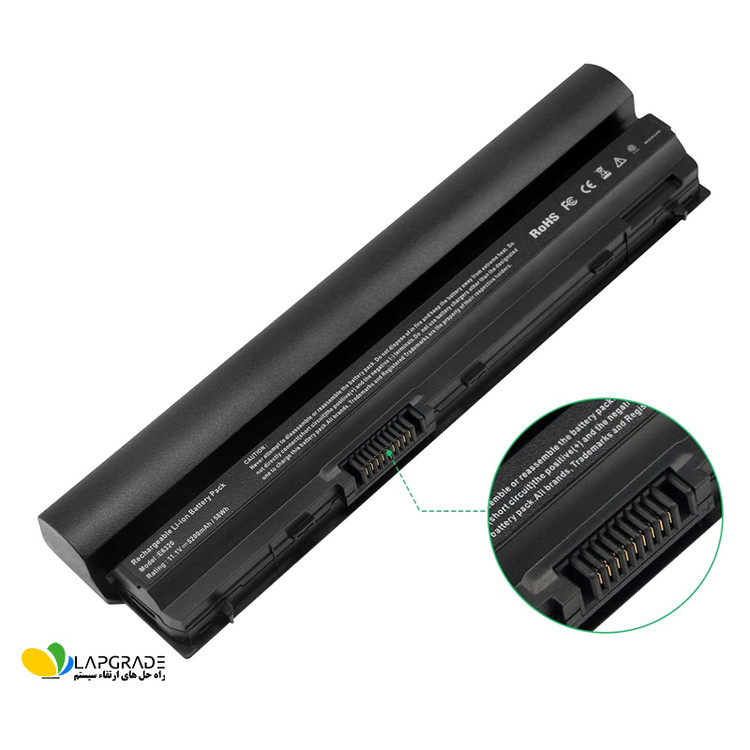 باتری لپتاپ دل 6 سلولی مدل FRR0G مناسب برای لپتاپ LATITUDE E6320