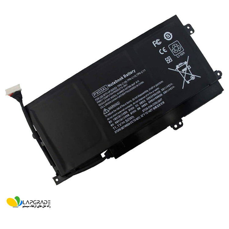 باتری لپ تاپ اچ پی 3 سلولی مدل PX03XL مناسب برای لپ تاپ Envy 14 Touchsmart