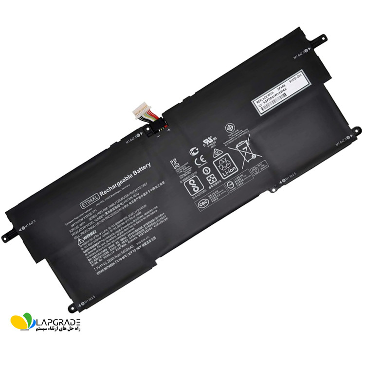 باتری لپ تاپ اچ پی 4 سلولی مدل ET04XL مناسب برای لپ تاپ EliteBook X360 1020 G2