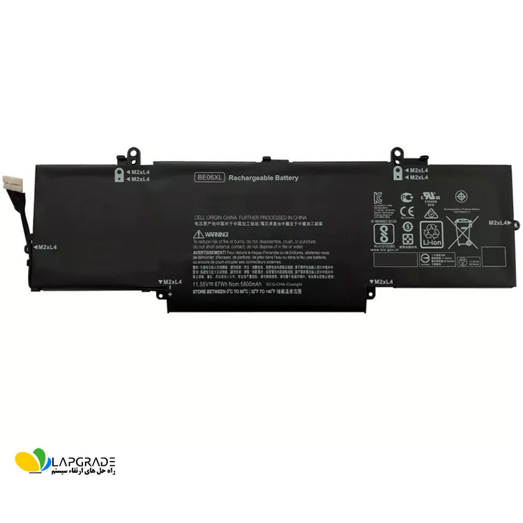 باتری لپ تاپ اچ پی 6 سلولی مدل BE06XL مناسب برای لپ تاپ Elitebook 1040 G4 Folio