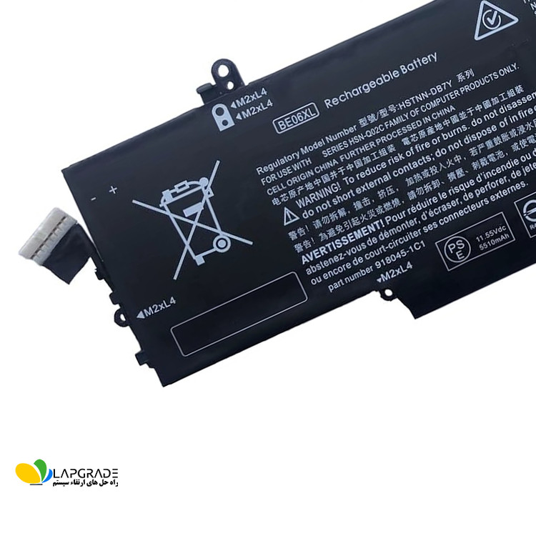 باتری لپ تاپ اچ پی 6 سلولی مدل BE06XL مناسب برای لپ تاپ Elitebook 1040 G4 Folio