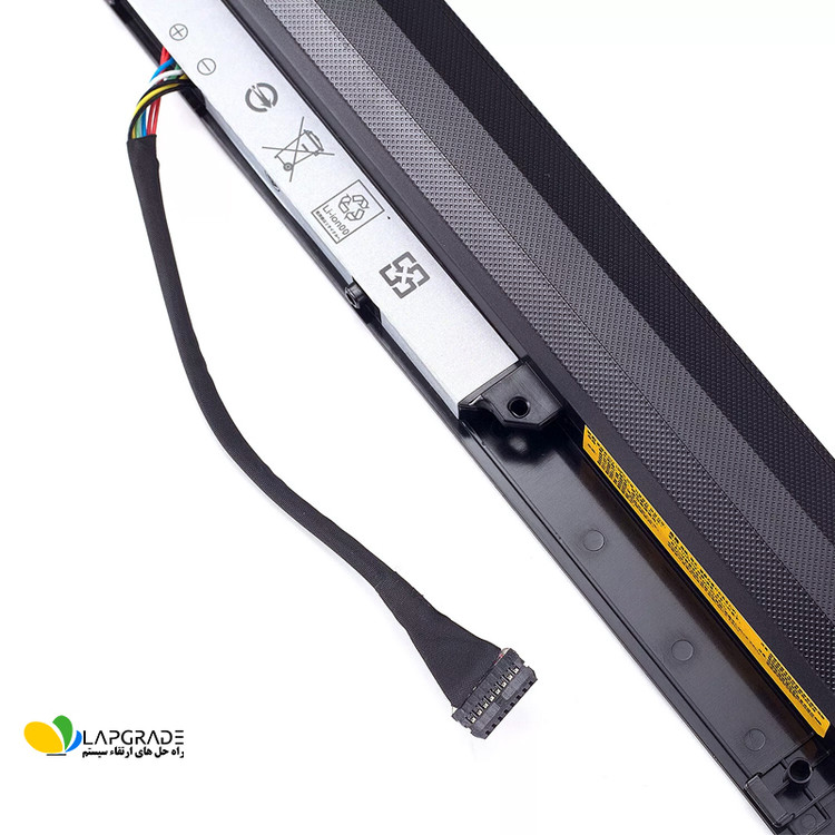 نمای نزدیک کانکتور و بدنه باتری Lenovo L15L4A01 چهار سلولی مخصوص لپ تاپ های Ideapad