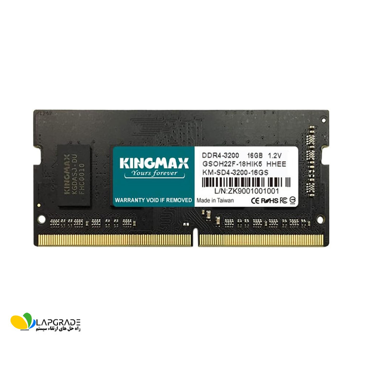 رم لپتاپ کینگ مکس 16 گیگ پی سی 4 باس 3200 ( 25600 )