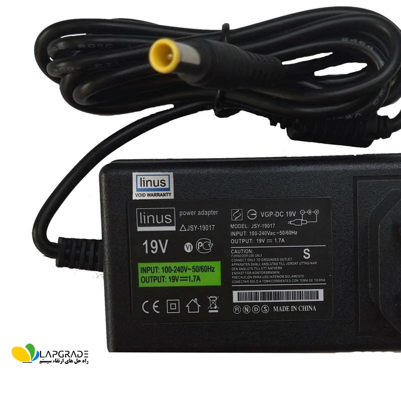 آداپتور مانیتور ال جی 19 ولت 1.7 آمپر مدل JSY-19017