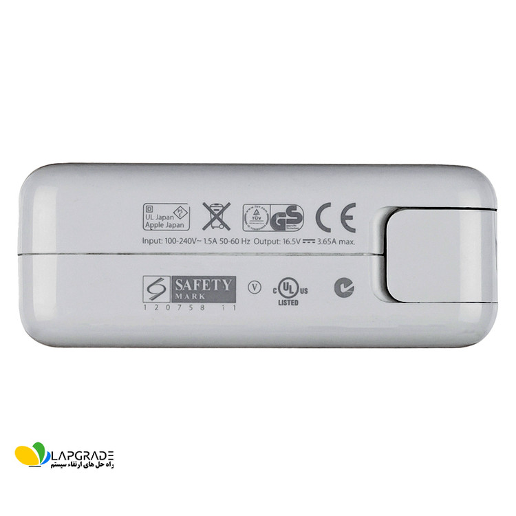 شارژر لپ تاپ اپل 16.5 ولت 3.65 آمپر 60 وات مدل A1435