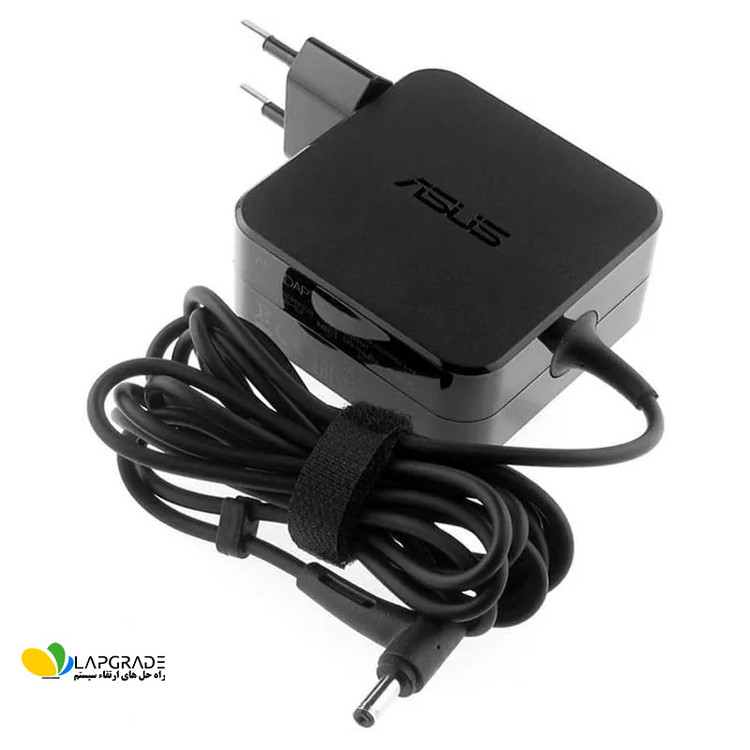 نحوه اتصال شارژر لپ تاپ ایسوس مدل ADP-45BW A با کانکتور گرد 4.0x1.35 میلیمتر فاقد پین مرکزی به لپ تاپ نازک ASUS