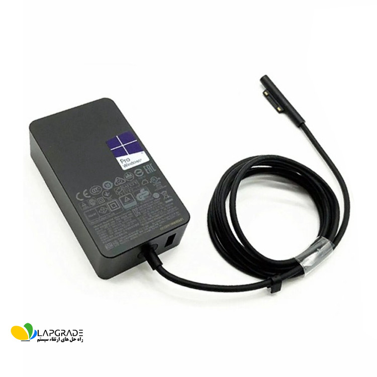 شارژر مایکروسافت سرفیس 12 ولت 2.58 آمپر 36 وات مدل 1625