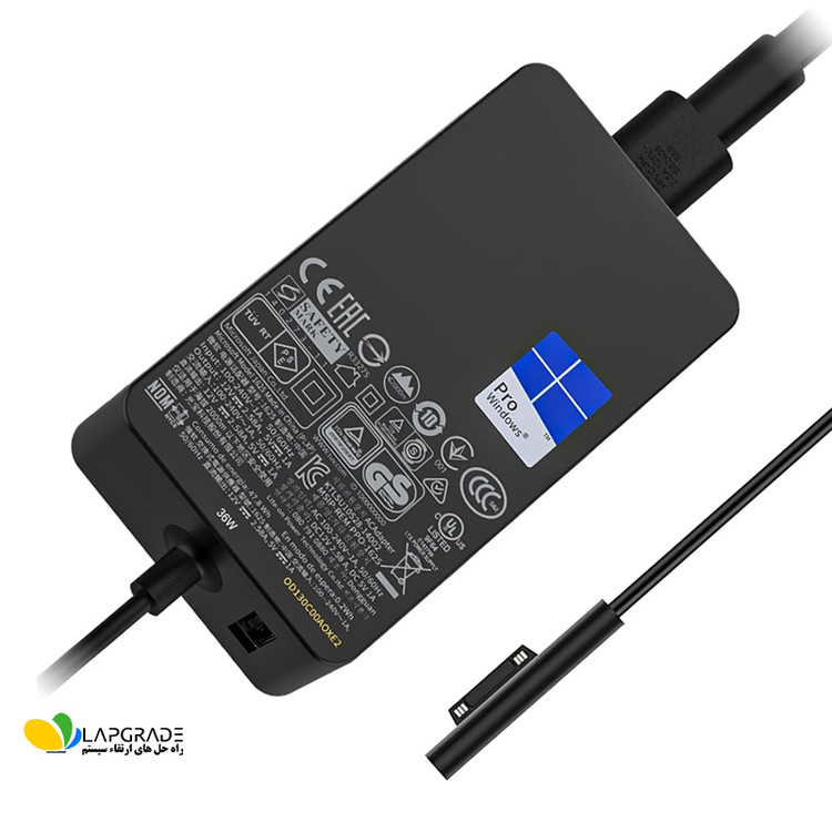 شارژر مایکروسافت سرفیس 12 ولت 2.58 آمپر 36 وات مدل 1625