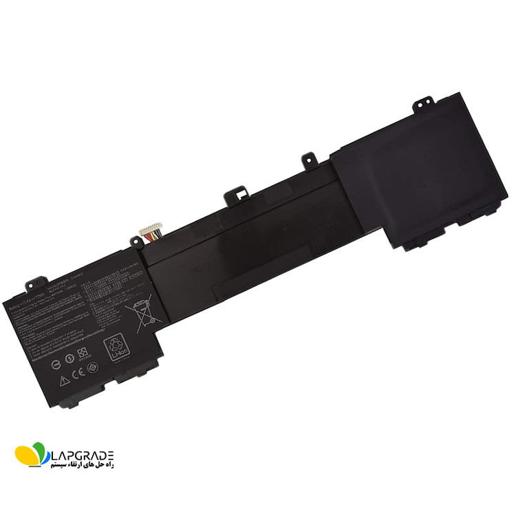 نمای جای پیچ ها و پایه های نگهدارنده باتری لپتاپ ایسوس مدل C42N1630 برای نصب داخلی روی لپ تاپ های فوق باریک ZenBook Pro 15 سری UX550