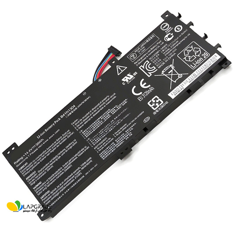 باتری لپتاپ ایسوس 4 سلولی مدل B41N1304 مناسب برای لپتاپ ASUS VivoBook S451 V451 K451