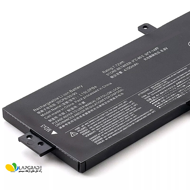 باتری لیتیوم یون لنوو مدل L15L2PB4 با ظرفیت 4100 میلیآمپر ساعت