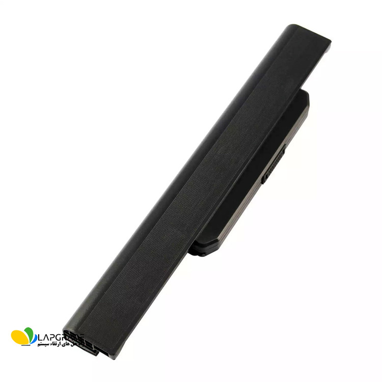 باتری لپتاپ ایسوس 6 سلولی مدل A32-K53 با ظرفیت 4400 میلی آمپر ساعت و ولتاژ 10.8 ولت - نمای جلو مناسب برای لپ تاپ های ASUS سری A43، A53، K53، X53 و K43