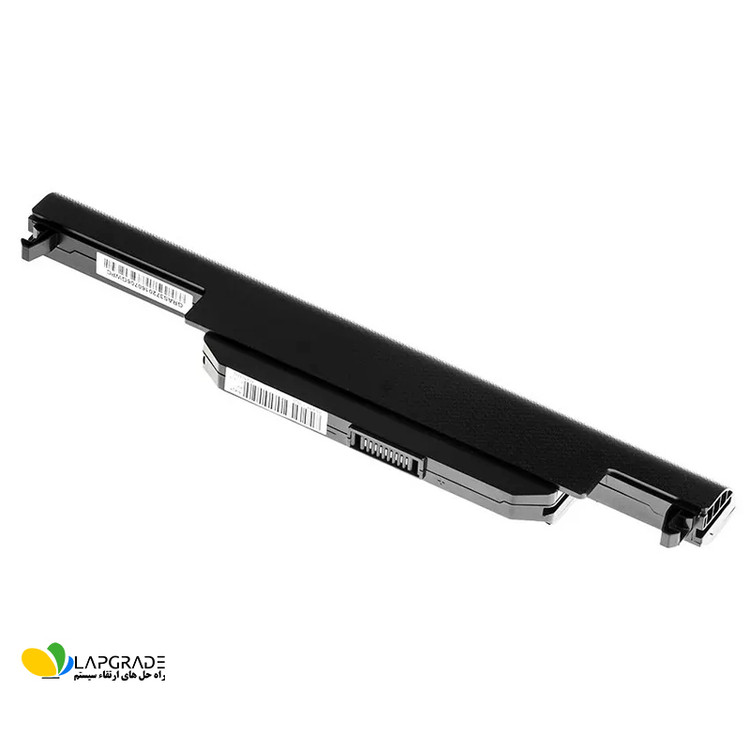 برچسب مشخصات فنی و پارت نامبر A32-K55 روی باتری لپتاپ ایسوس 6 سلولی 4400mAh سازگار با مدل های ASUS A45 A55 A75 F45 F55 F75 K45 K55 K75