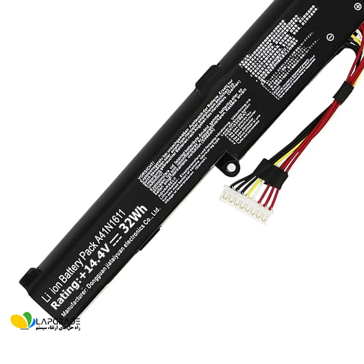 باتری لپتاپ ایسوس 4 سلولی مدل A41N1611 مناسب برای لپتاپ Asus ROG Strix GL553 FX53VD GL753V GL752V