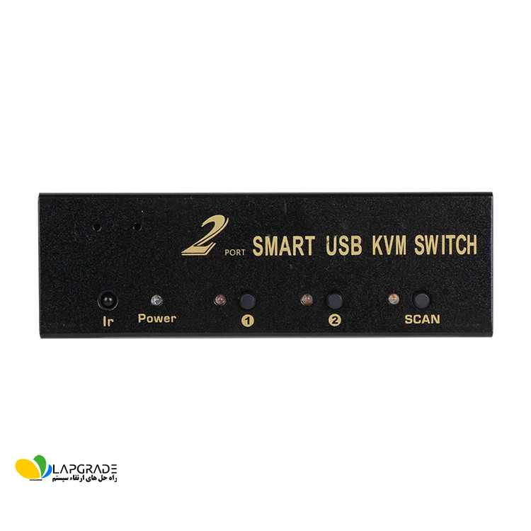 نمای دکمه فیزیکی سوئیچینگ و نشانگر LED روی KVM سوئیچ فرانت مدل FN-K2US