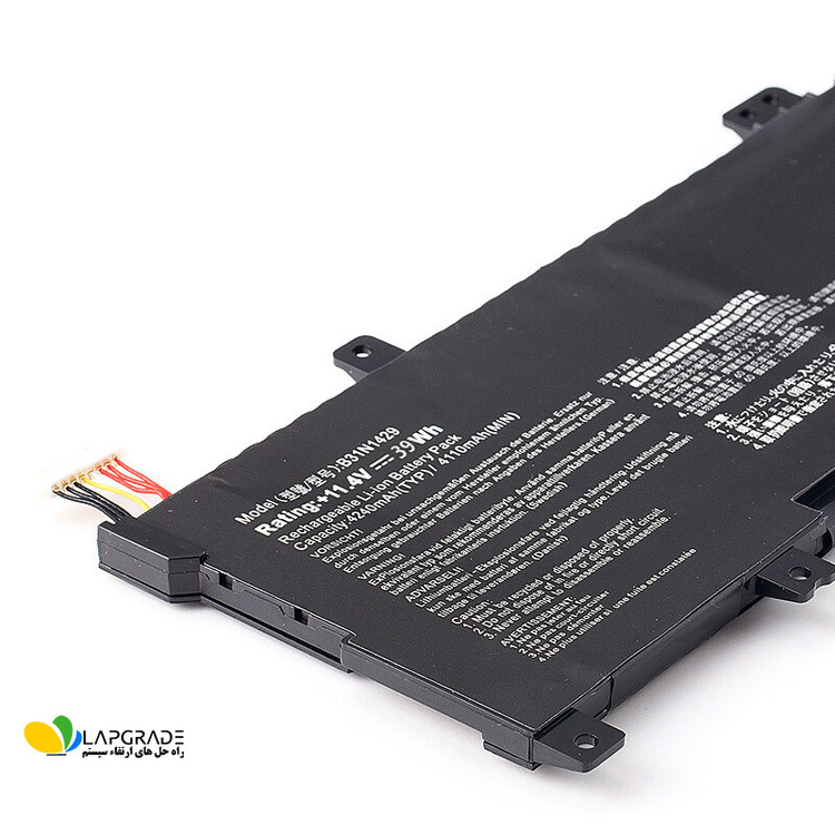 باتری لپتاپ ایسوس 3 سلولی مدل B31N1429 مناسب برای لپتاپ Asus A501 K501