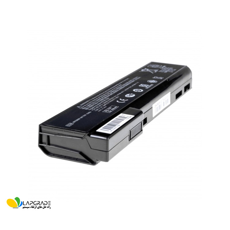 باتری لپتاپ HP مدل CC06 — 6 سلولی 10.8V — نمای زاویهای از سمت اتصال
