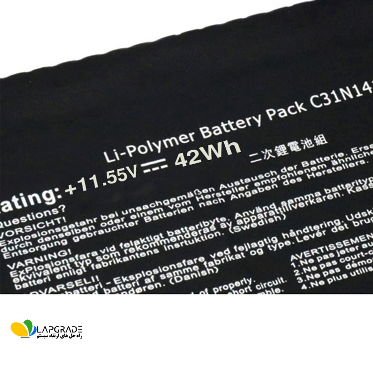 باتری لپ تاپ ایسوس 3 سلولی مدل C31N1411 مناسب برای لپ تاپ Asus ZenBook UX305