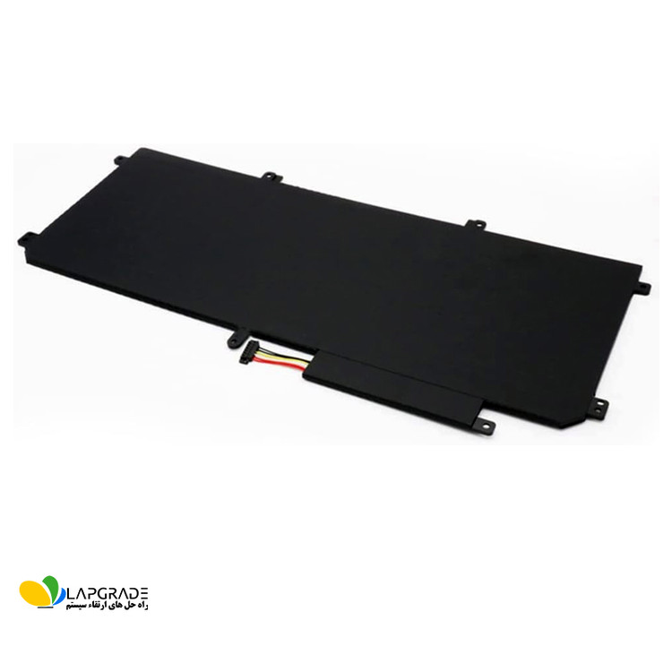 باتری لپتاپ ایسوس 3 سلولی لیتیوم پلیمر مدل C31N1411 با ظرفیت 3610 میلی آمپر ساعت و ولتاژ 11.55 ولت - نمای جلو مناسب برای لپ تاپ های فوق باریک ASUS ZenBook سری UX305 و U305