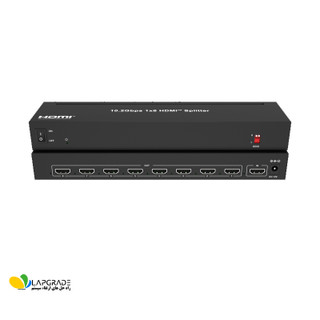 اسپلیتر 8 پورت HDMI فرانت ورژن 1.4b مدل FN-V138 با قابلیت EDID - نمای کلی دستگاه صنعتی با بدنه فلزی