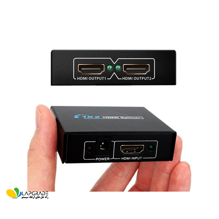 برچسب مشخصات فنی و پشت بدنه فلزی اسپلیتر HDMI فرانت مدل FN-V120 – پهنای باند 2.97 گیگابایت بر ثانیه