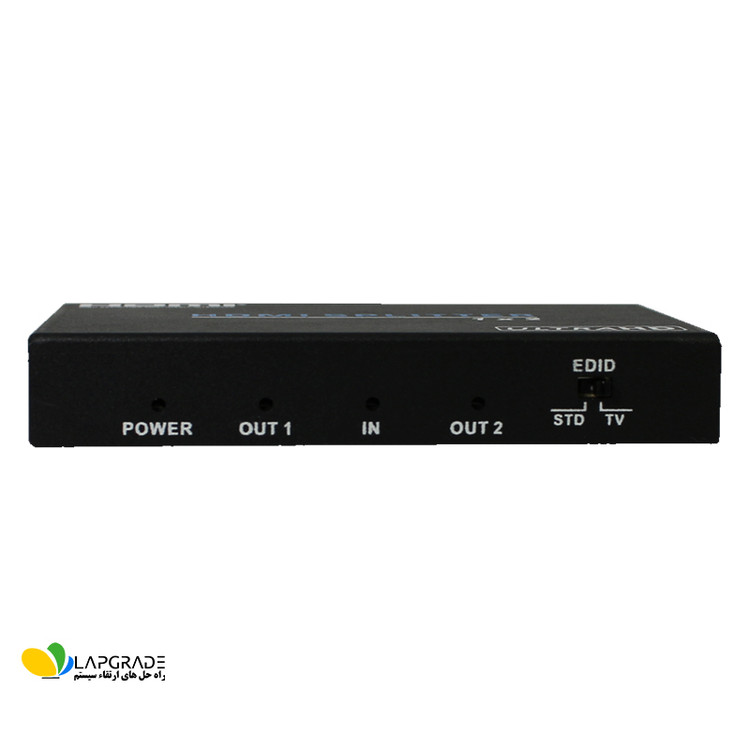 نمای پورت ورودی و دو پورت خروجی HDMI اسپلیتر مدل FN-V212 – ورژن 2.0 با پشتیبانی از 4K 60Hz