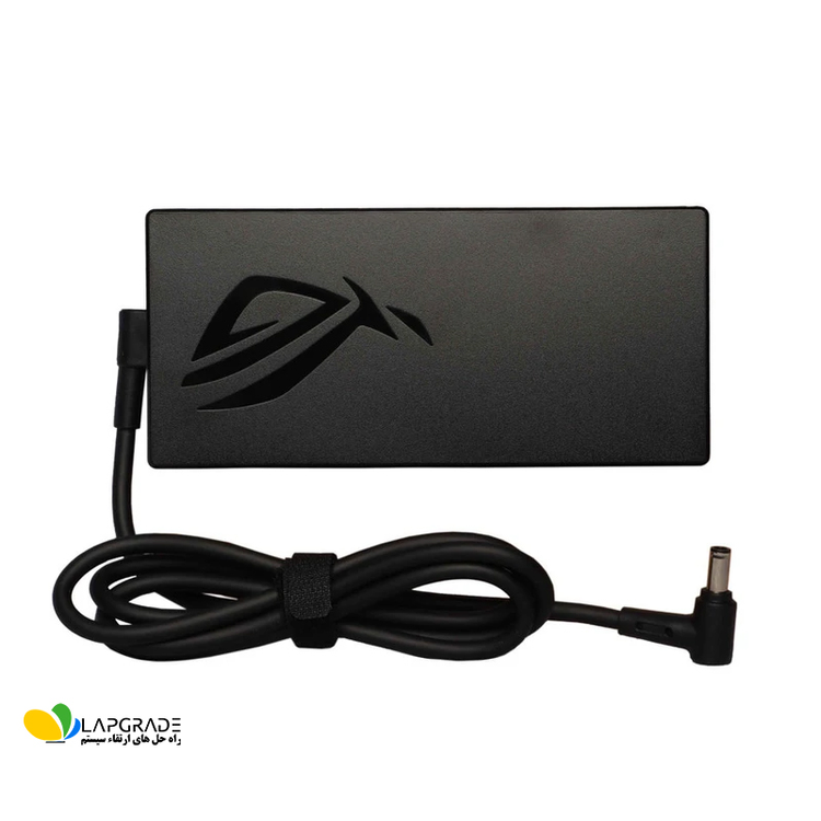 شارژر لپ تاپ ایسوس 180 وات مدل ADP-180MB F با ولتاژ 19.5 ولت و جریان 9.23 آمپر - نمای جلو مناسب برای لپ تاپ های گیمینگ و حرفه ای ROG ایسوس