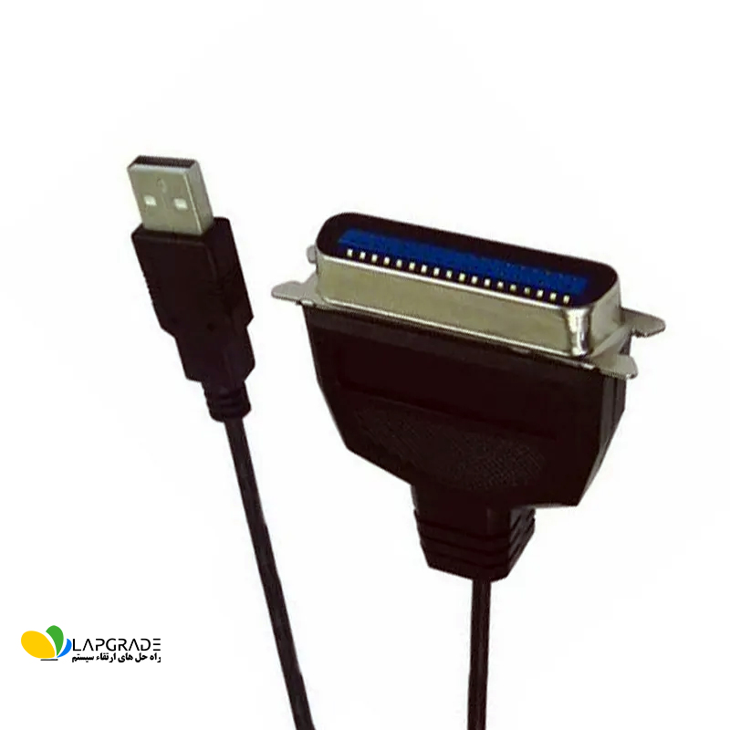 نمای کانکتور USB 2.0 A-Male و کانکتور پارالل 36 پین سنترونیکس کابل فرانت FN-U2CN36