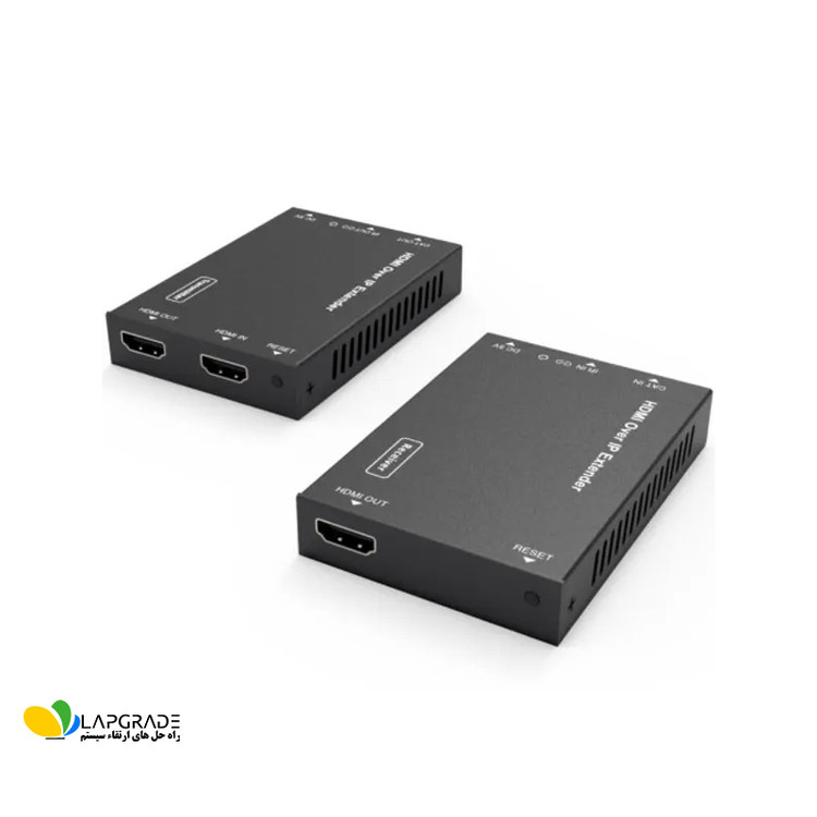 توسعه دهنده تصویر HDMI فرانت مدل FN-E512 - نمای کلی فرستنده و گیرنده در بسته 2 عددی با برد 150 متر