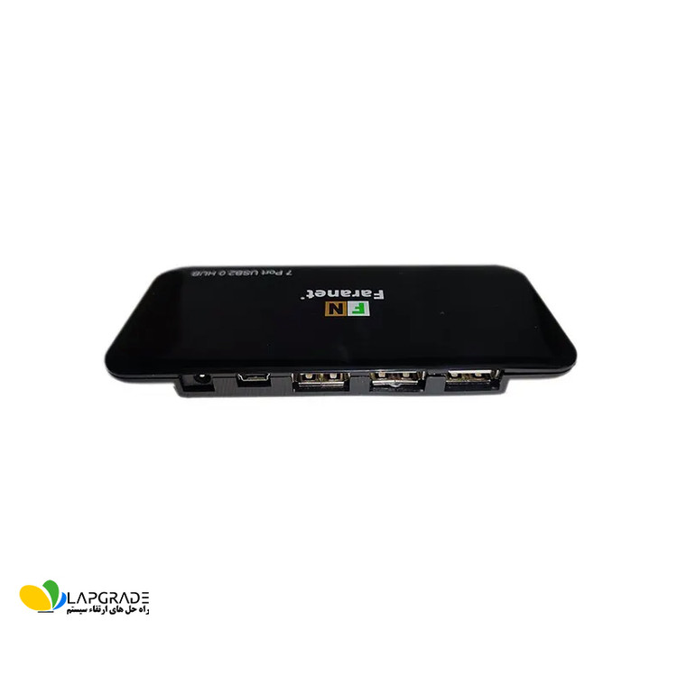 آداپتور برق و کابل 80 سانتیمتری USB 2.0 به Mini USB 5pin همراه هاب فرانت FN-U2H708